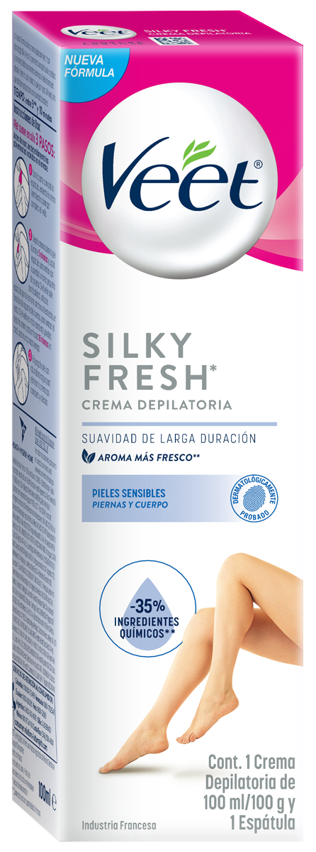 Veet Crema depilatoria para piel sensible  100 ml - Piernas y Cuerpo