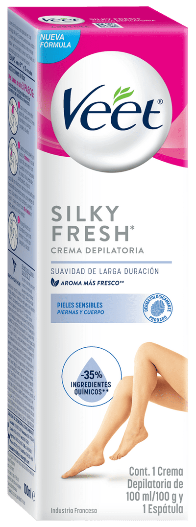Veet Crema depilatoria para piel sensible  100 ml - Piernas y Cuerpo